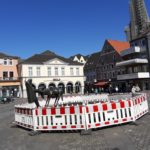 Alter Markt Unna abgesperrter Eselsbrunnen
