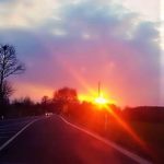 Sonnenuntergang B1 Ausfahrt Uelzen Jessica Müller