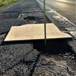 schlagloch b1 Tanke