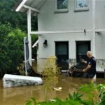 Hochwasser Frö Wohnhaus Westhoff