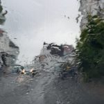 Regen Windschutzscheibe