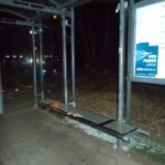 Schaden an der Wartehalle