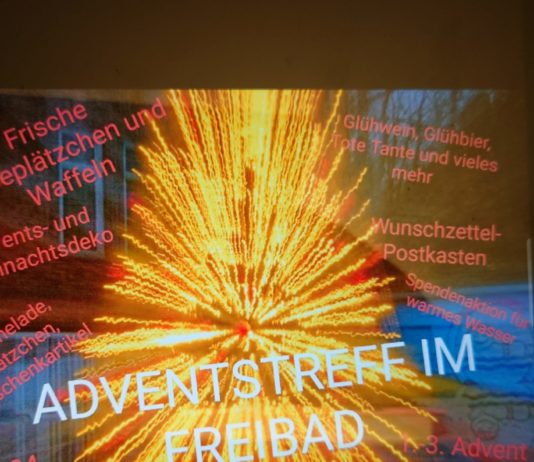 Tote Tante inklusive: Adventstreff im Freibad Bornekamp lädt wieder zum Genießen ein