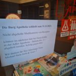 Burg Apotheke geschlossen