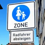 Fußgängerzone Radler absteigen
