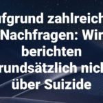 Suizid Bericht