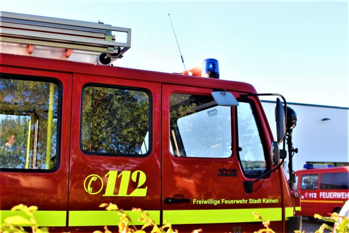 GWA Bönen Großbrand Feuerwehr Kamen)