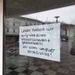 Wasserschaden Eisdiele Rathaus