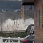 Liedbachtalbrücke Sprengung 14. 12. 2024