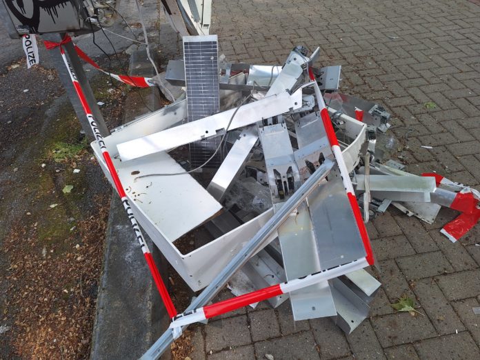Zigarettenautomat gesprengt