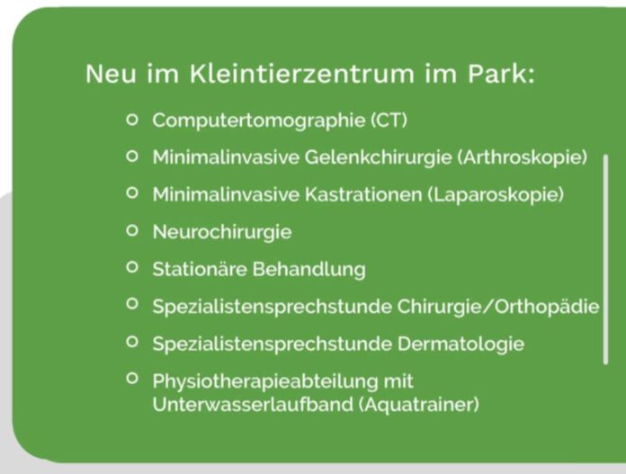 UNNAER TIERARZTPRAXIS ZIEHT NACH B NEN UND ER FFNET DORT NEU ALS visual data 6