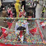 Unna Iii-Aah mit Konfettikanone diesmal im Dauernieselregen – Bonbons und Berliner schmeckten trotzdem