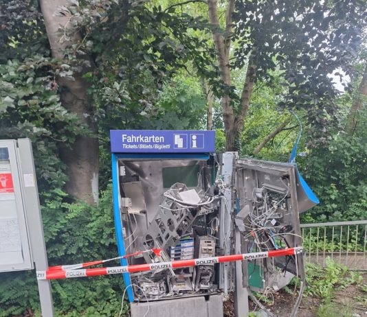 Fahrkartenautomat am Königsborner Bahnhof gesprengt