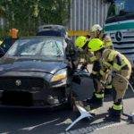Schwere Kollision auf der A2 – Feuerwehr Kamen befreit Verletzten aus Wrack – Christoph 8 im Einsatz