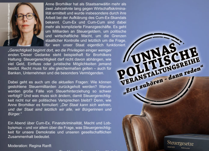 Plakat mit Text