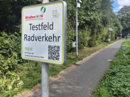 Neues „Testfeld Radverkehr“ an der Hammer Straße in Unna-Alte Heide: Wer dort herradelt, wird Teil eines Versuchs