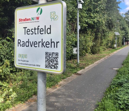 Neues „Testfeld Radverkehr“ an der Hammer Straße in Unna-Alte Heide: Wer dort herradelt, wird Teil eines Versuchs