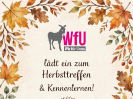 Wir für Unna lädt zum Herbsttreffen und Kennenlernen ein