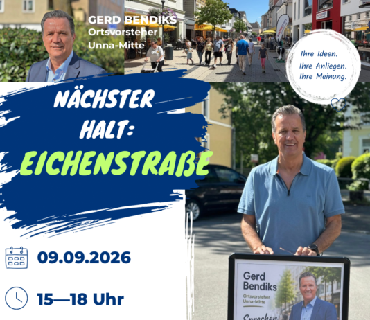 „Ortsvorsteher vor Ort“: Letzter Halt der Sommertour von Gerd Bendiks (SPD) im Unnaer Süden