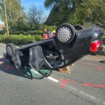 18-Jährige verliert in Kreisel auf Werver Mark Kontrolle über ihren Audi und verunglückt schwer