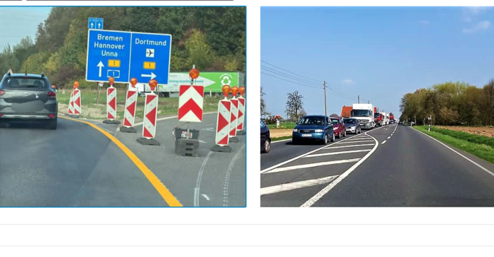 Stau A1 Kreuz DO Unna Sperrung