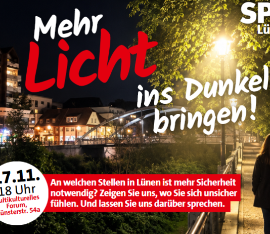 Wo in Lünen fühlen sich Menschen unwohl – und warum? SPD will „Licht ins Dunkel bringen“